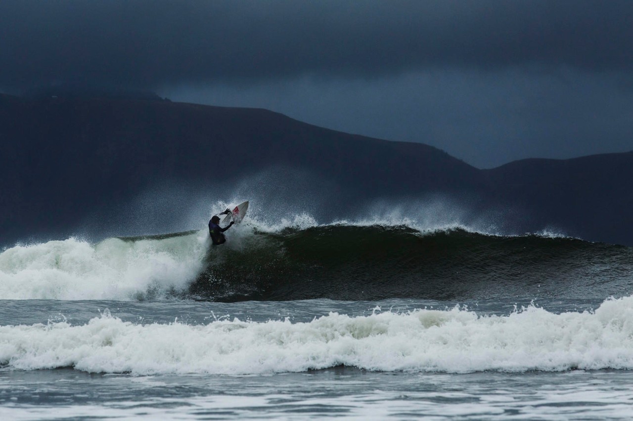 Arctic Surfing in Lofoten, Northern Norway, Europe